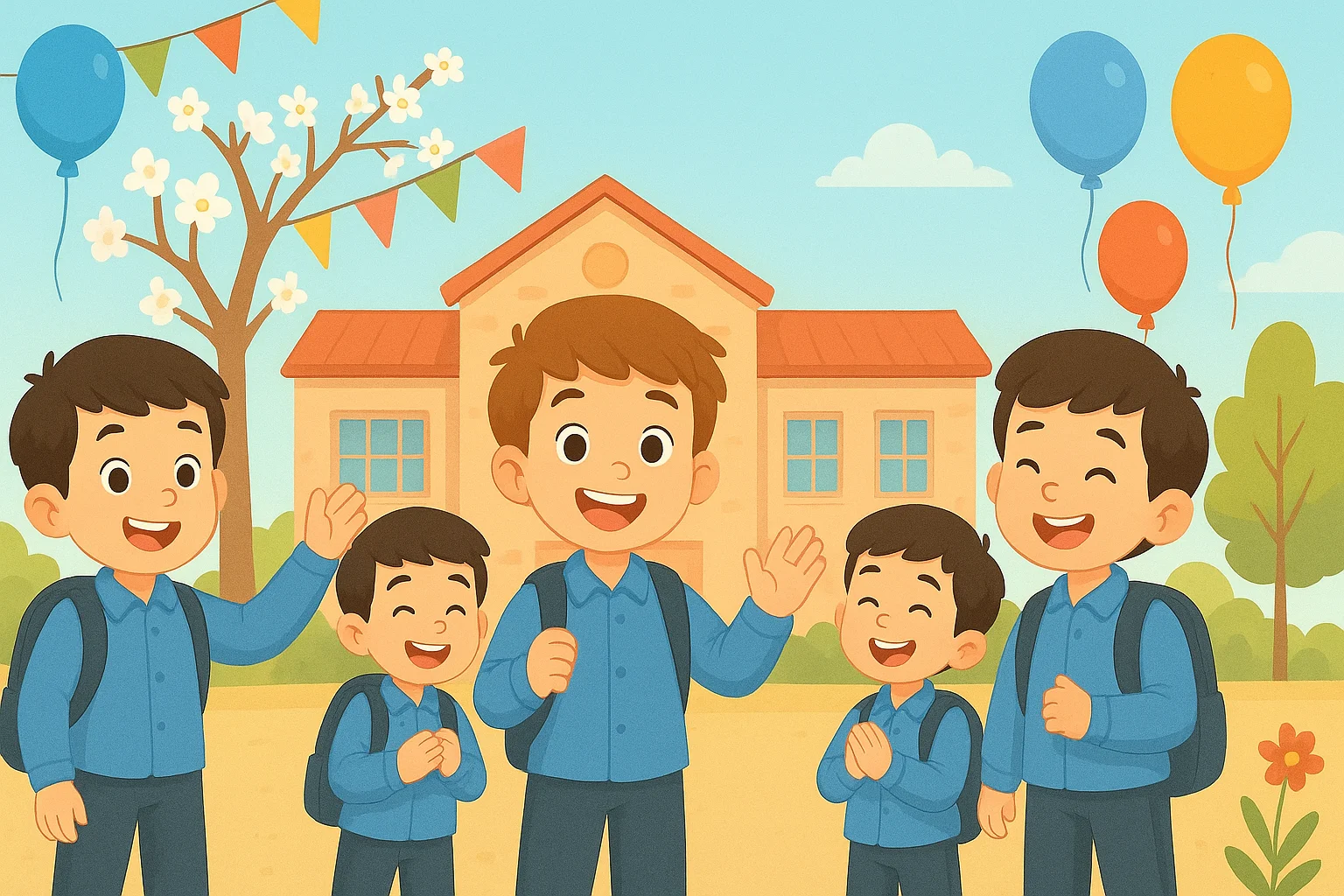 جشن شکوفه ها سال تحصیلی 1404 1405 دبستان چکاد