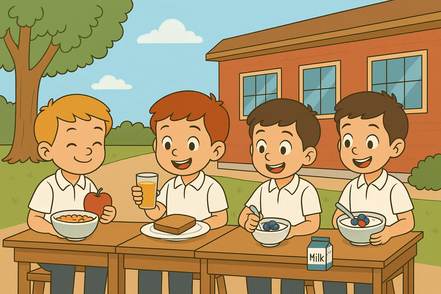 صبحانه سالم در دبستان چکاد